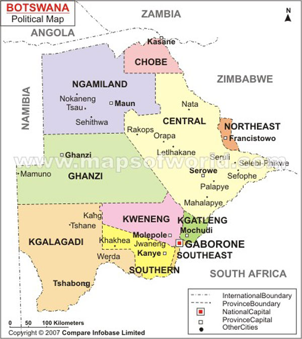 Selebi Phikwe Map
